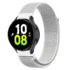 Galaxy Watch 4/5 Armband 20mm Nylon Kardborre Vit