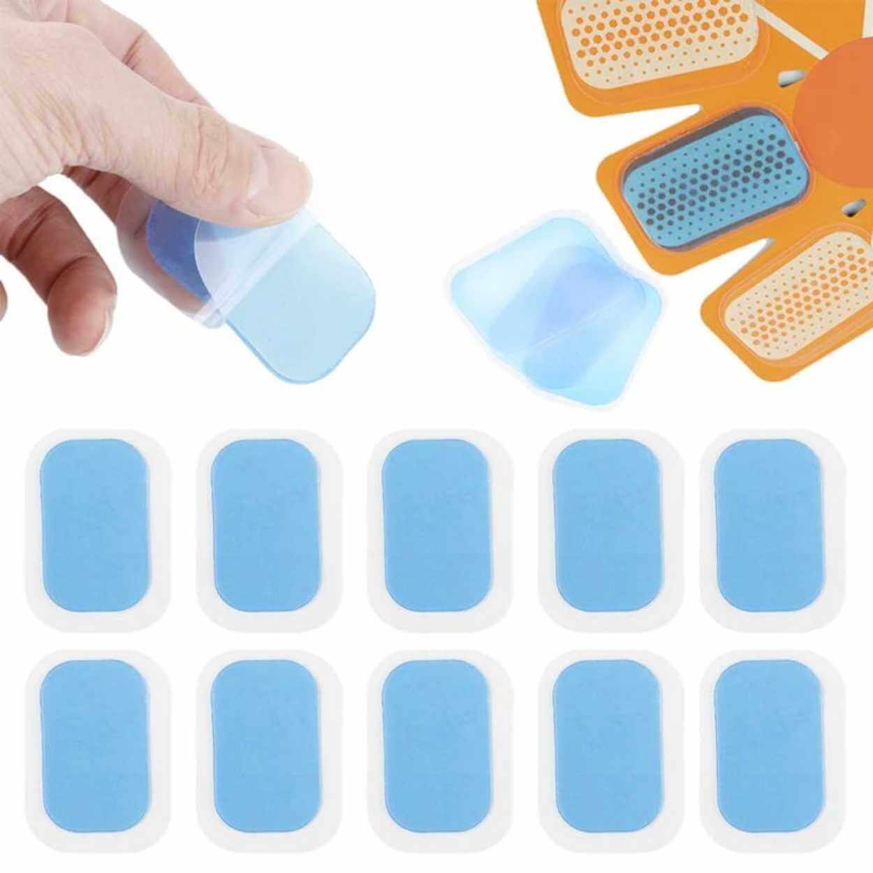 10-pack gel-pads till ems-tränare elektronisk muskelstimulator