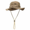 Hatt med snöre boonie hat brim solhatt khaki beige