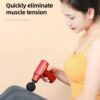 Mini massagepistol med usb-c ultraportabel - 1 huvud svart