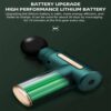 Mini massagepistol med usb-c ultraportabel - 1 huvud svart
