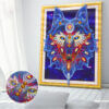 Stor Lyxig 5d Diamond Painting Diamantmålning Varg 47x57