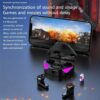 Trådlösa rgb gaming tws bluetooth stereo in-ear hörlurar usb-c svart