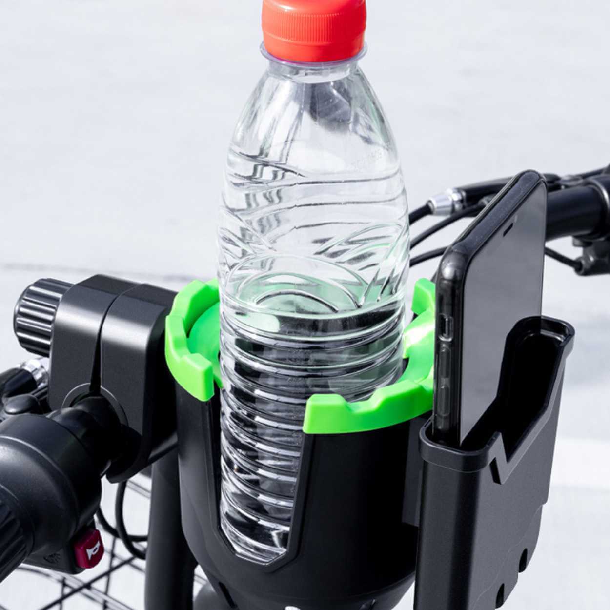 Cykel mobilhållare och flaskhållare - mobil och flaska