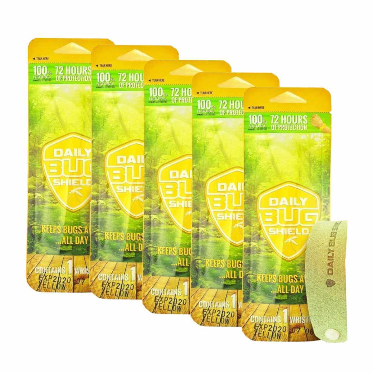 5-pack myggarmband naturligt anti mygg