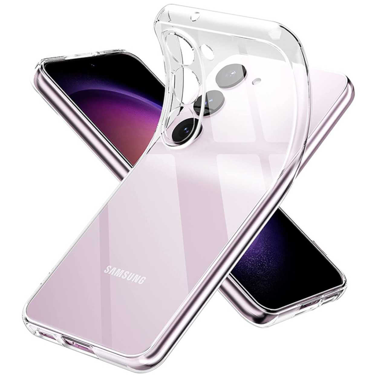 Galaxy s23 plus genomskinligt skal tunt transparent