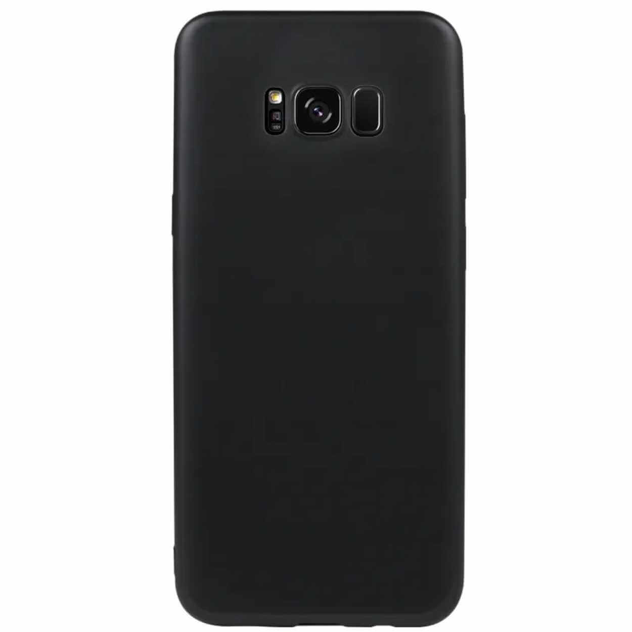Tunt galaxy s8 skal silikon svart