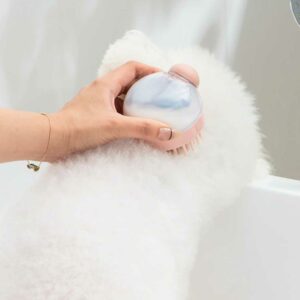 Schampoborste för hund - tvätt, schamponering och massage