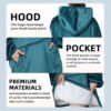 Hoodie blanket - oversize luvtröja filt snugie svart
