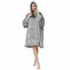 Hoodie blanket oversize snuggie luvtroja ljus gra