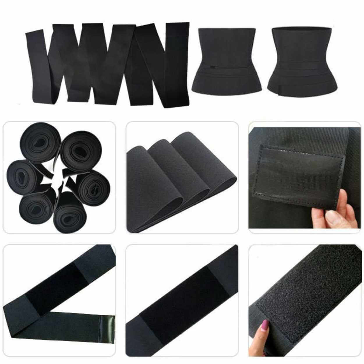 Free size waist shaper midjetränare 4m svart