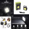 Led ficklampa - survival karbinhake nyckelring