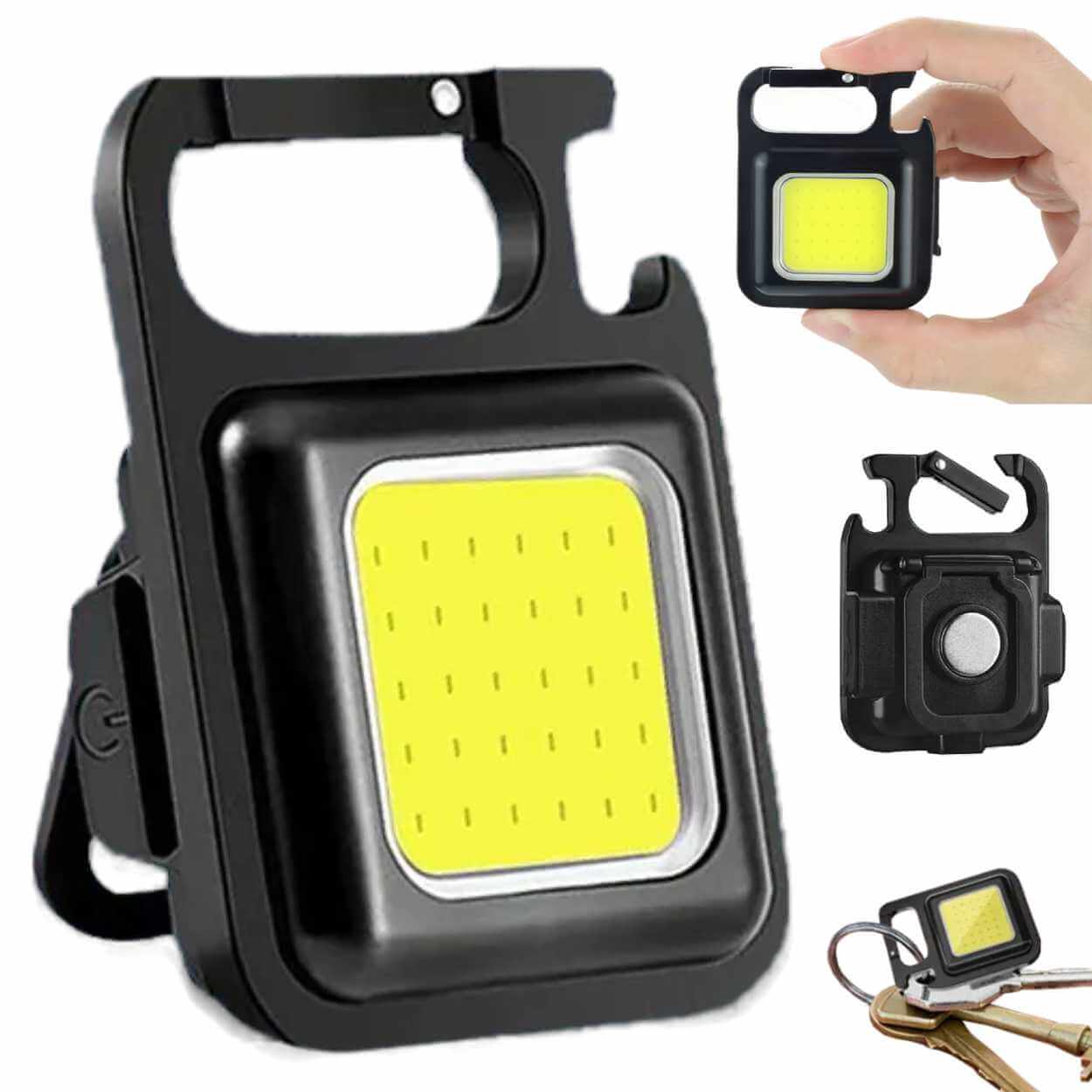 Led ficklampa - survival karbinhake nyckelring