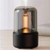 Retro aroma diffuser luftfuktare med belysning svart