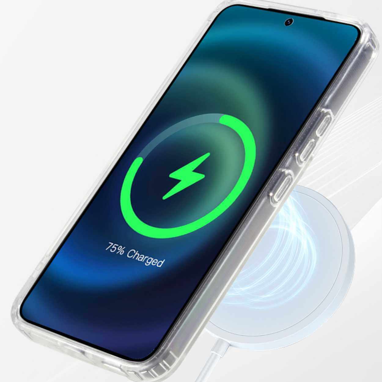 Galaxy s23 magsafe mobilskal genomskinligt
