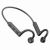 Bone Conduction Träningshörlurar Bluetooth Hörlurar Svart