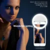 Clip-on selfie lampa för smartphone led ring light