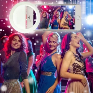 Clip-on selfie lampa för smartphone led ring light