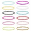 12-pack Trendiga Färgglada Choker Halsband Stretch Spets Lace