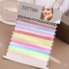 12-pack trendiga färgglada choker halsband stretch spets lace