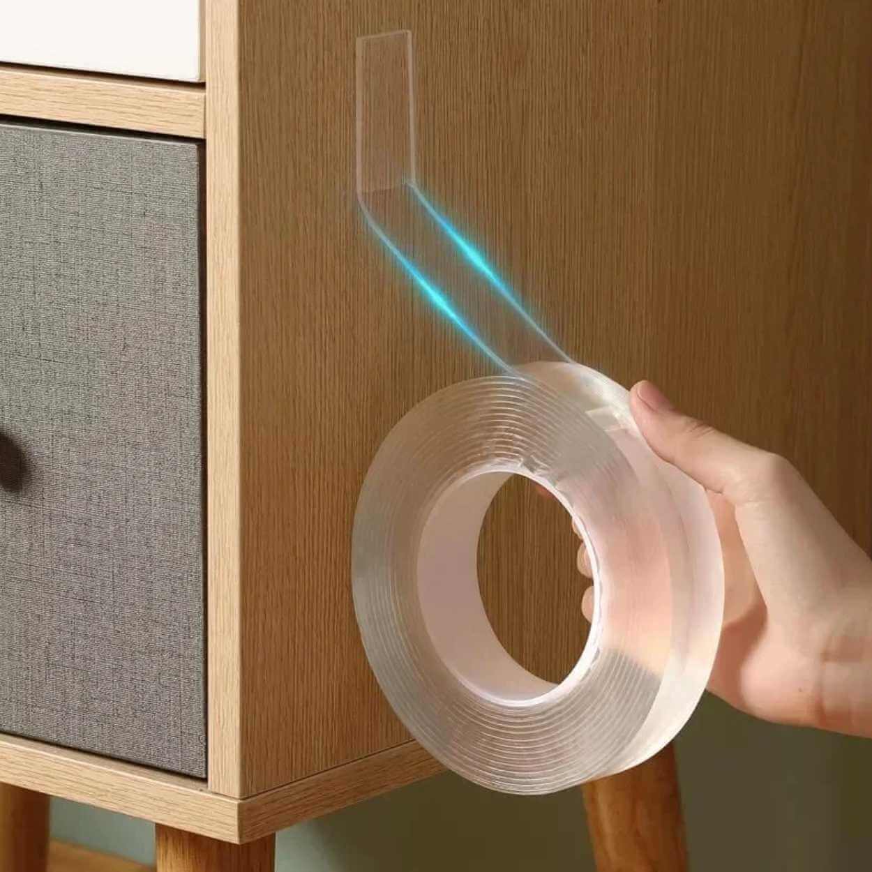 Nanotejp - dubbelhäftande återanvändningsbar tejp - nano tape - bild 4