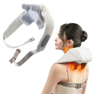 Nackmassage med Värme - Shiatsu Massage Axlar, Kropp Massageapparat