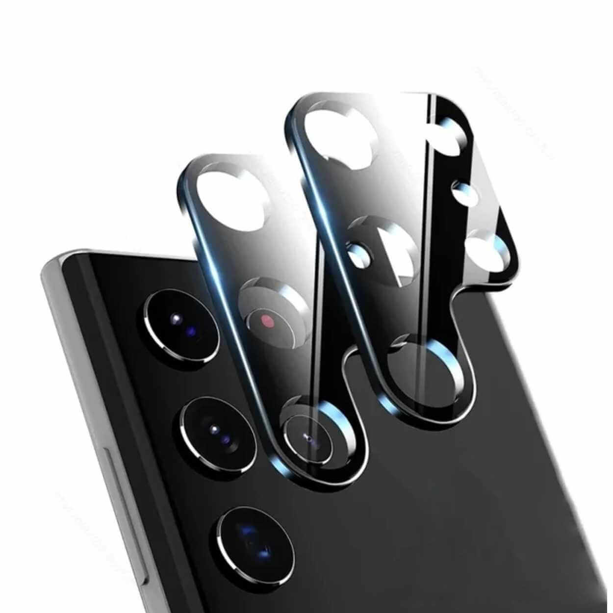 2 stk. Galaxy s23 ultra linsebeskytter for kamera heldekkende glass