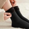 Fodrade strumpor - varm fleece svart