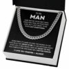 Present Halsband till Man, Pojkvän Kedja med Kort Silver