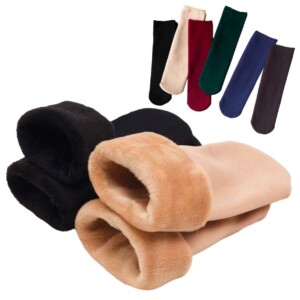 Varma Fodrade Strumpor Fleece Sammet