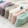 Lurviga raggsockor - plysch varm fleece beige