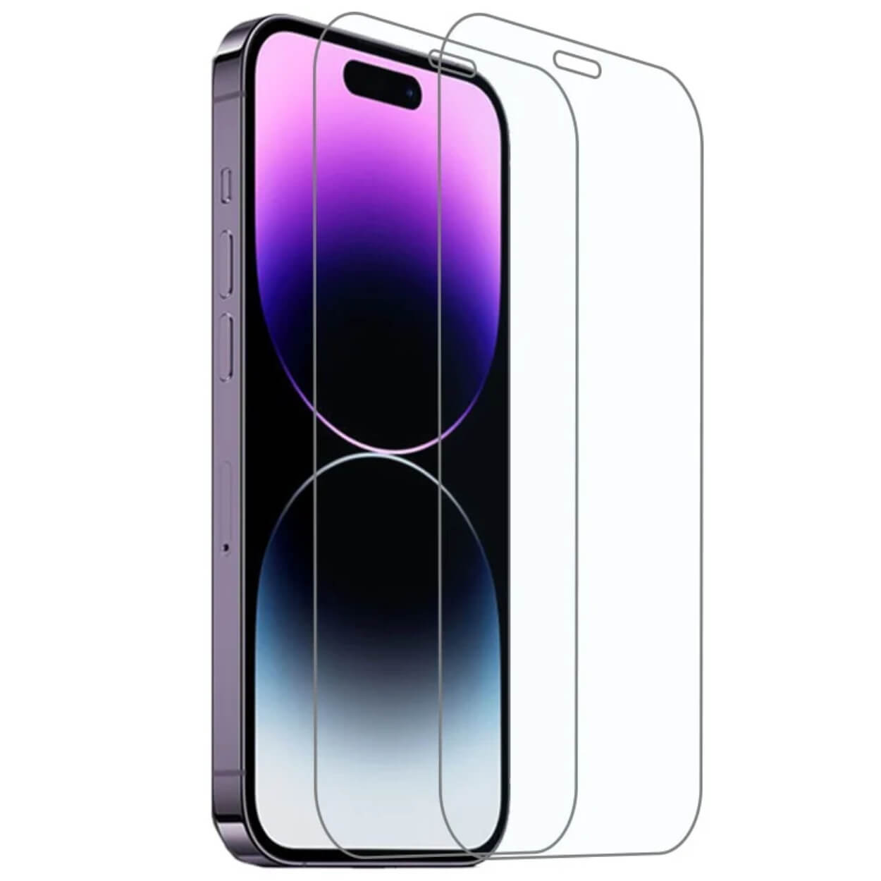 Heltäckande 2-pack iphone 11 pro hd skärmskydd härdat glas