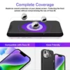 Easy install iphone 15 skärmskydd hd härdat glas