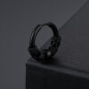Ørepynt ring piercing med kule svart