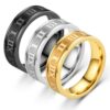 Smal ring med romerska siffror silver
