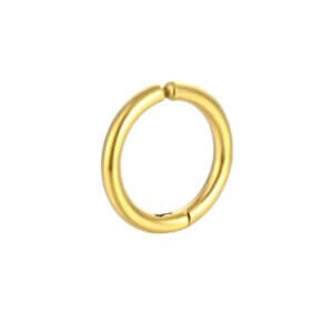 Fake piercing örhänge utan hål tjock ring guld 14mm