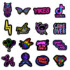 50 stk. Neon klistremerker