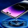 2-pack heltäckande iphone 14 pro skärmskydd tpu