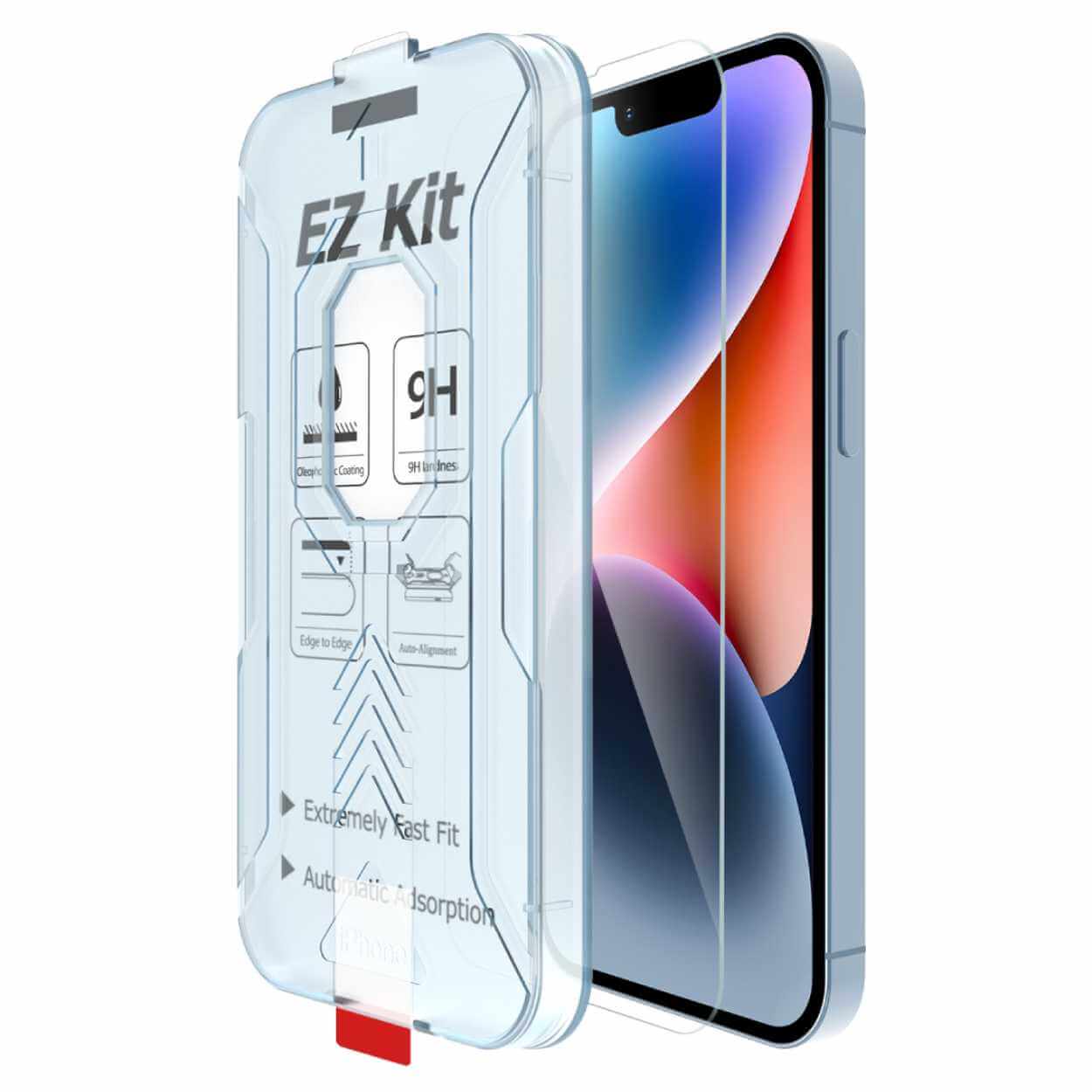 Easy install iphone 14 skärmskydd hd härdat glas
