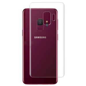 Galaxy s9 plus genomskinlig vinyl skin wrap baksida