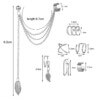 Ear cuff öron piercing set utan hål silver