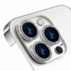 iPhone 14 Pro/Pro Max Linsskydd Bling Diamant Silver