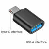 Usb-c otg adapter type-c hane usb 2. 0 hona svart