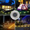 4-pack solcell spotlights led markbelysning