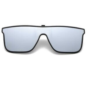 Sport clip on solglasögon flip up silver