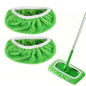 2-Pack Återanvändningsbar Swiffer Mikrofiberduk Grön 25x11,5cm