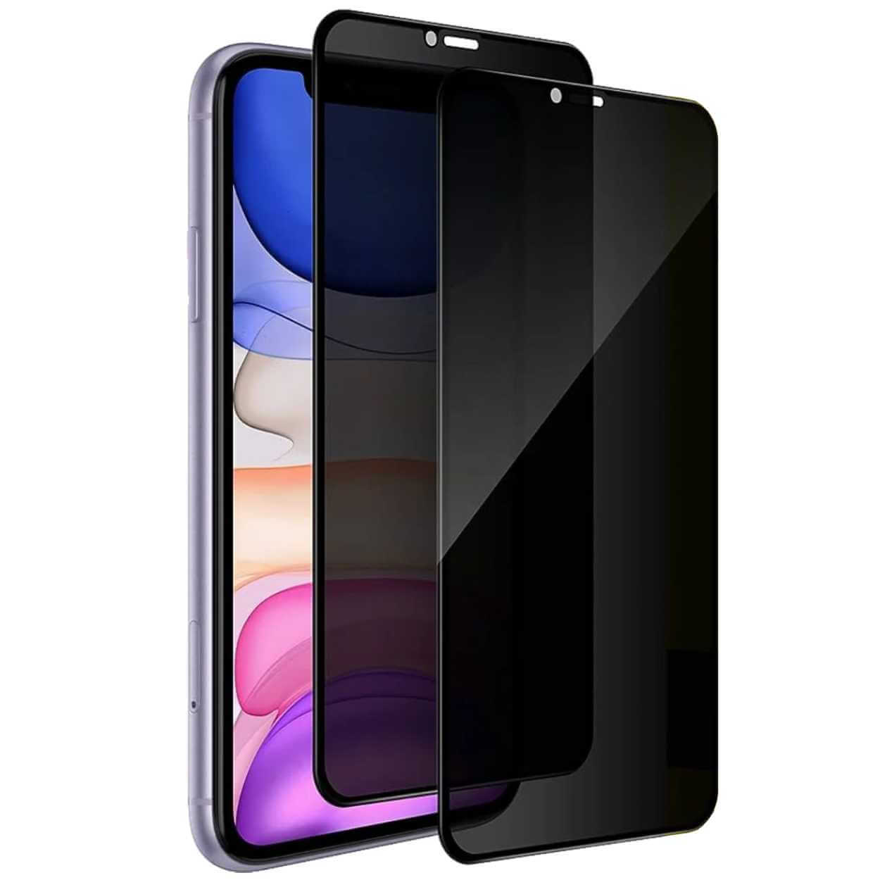 2-pack iphone 11 pro privacy skärmskydd heltäckande hd härdat glas