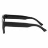 Moderne bulky solbriller med tykk innfatning svart