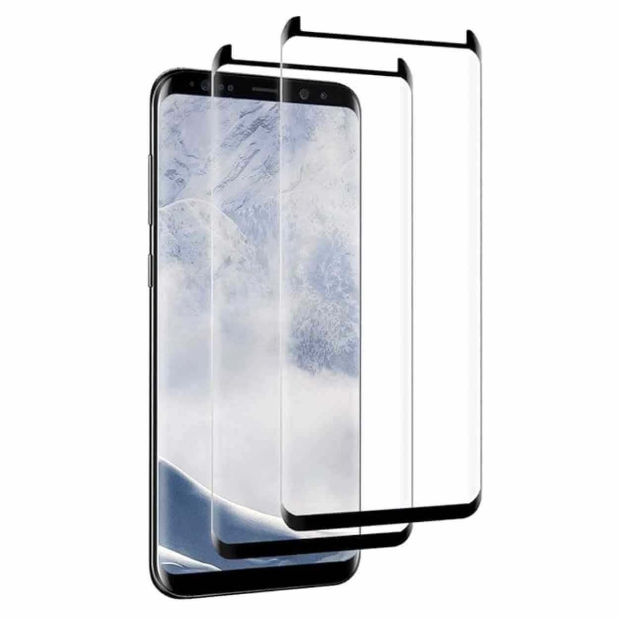 2-pakning samsung galaxy s9 skjermbeskytter herdet glass 9h 3d