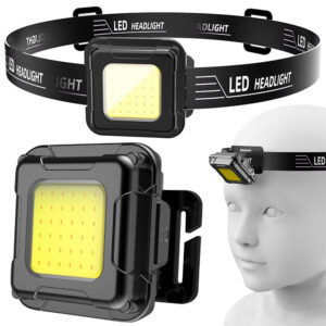 Lett mini LED hodelykt til løping COB